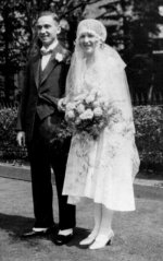 Denis and Gladys on their wedding day